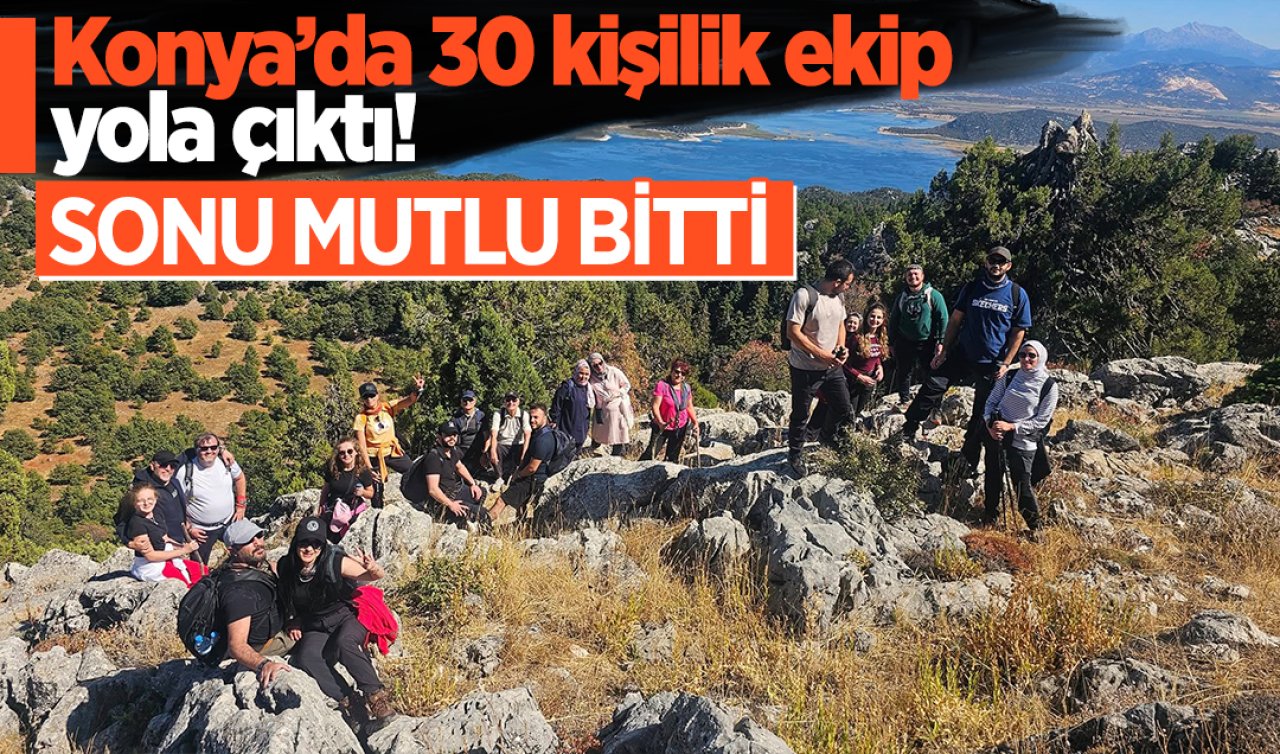 Konya’da 30 kişilik ekip yola çıktı! Sonu mutlu bitti
