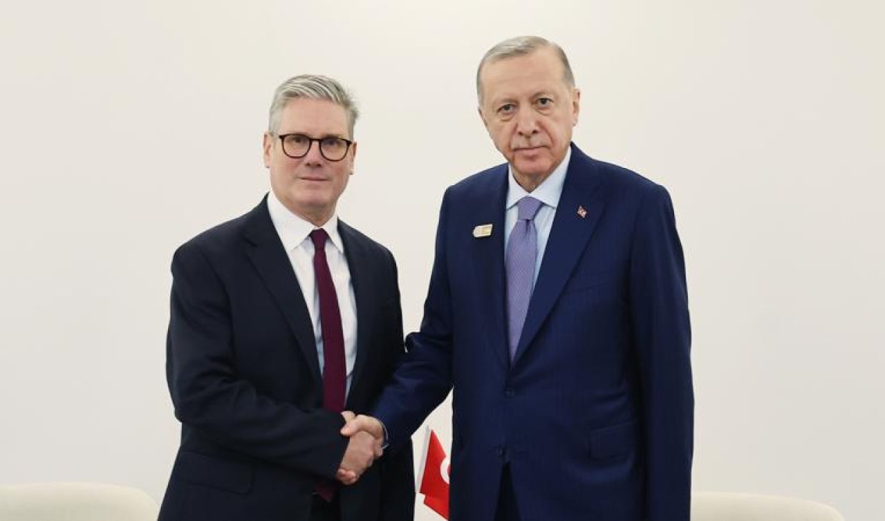 Cumhurbaşkanı Erdoğan İngiltere Başbakanı Starmer ile görüştü