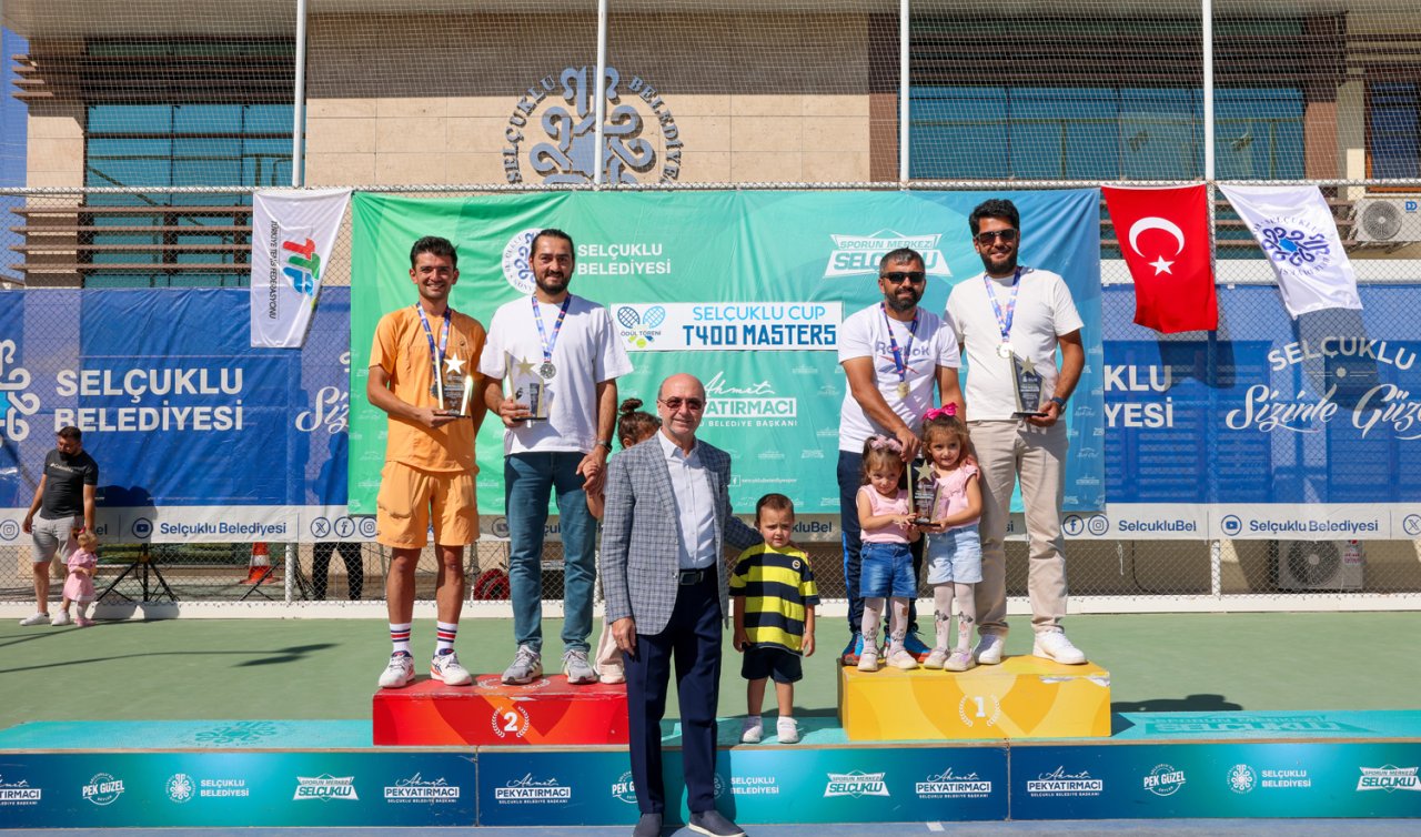 Selçuklu Cup T400 Masters Tenis Turnuvası’nda madalyalar sahiplerini buldu