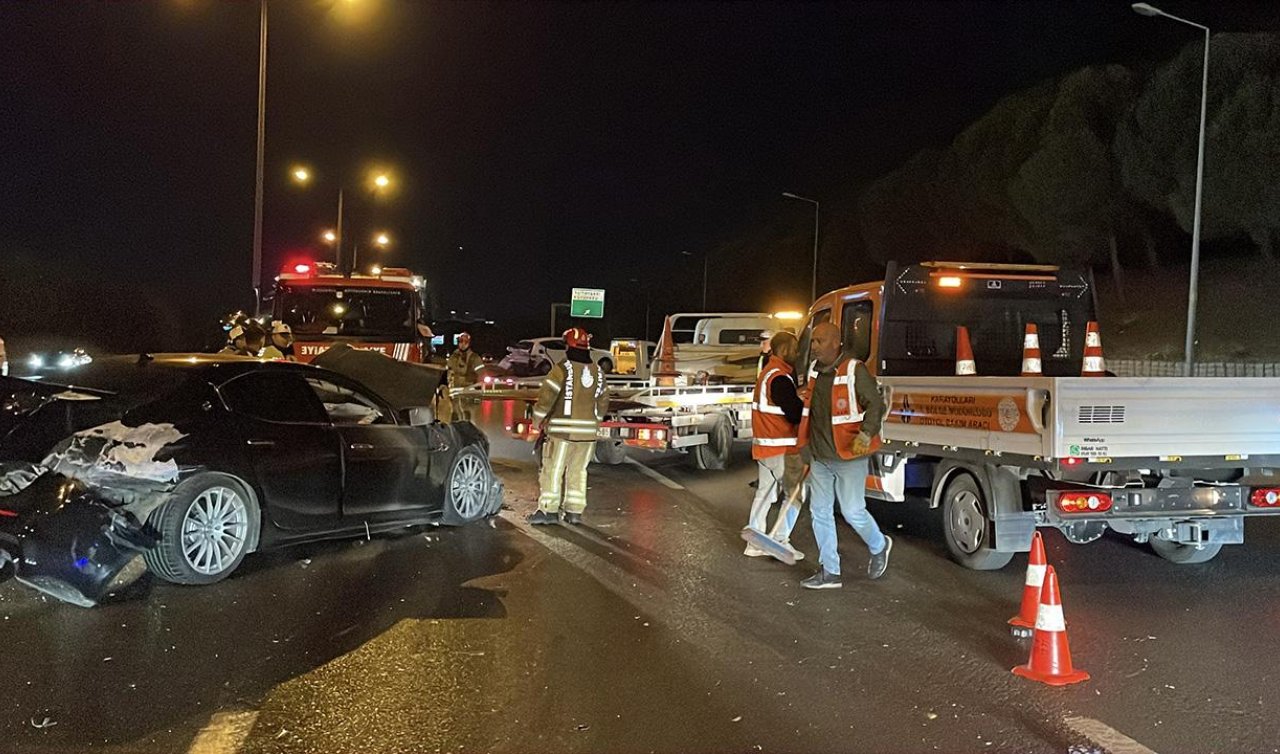 TEM Otoyolu’nda kaza yaptı otomobilini bırakıp kaçtı