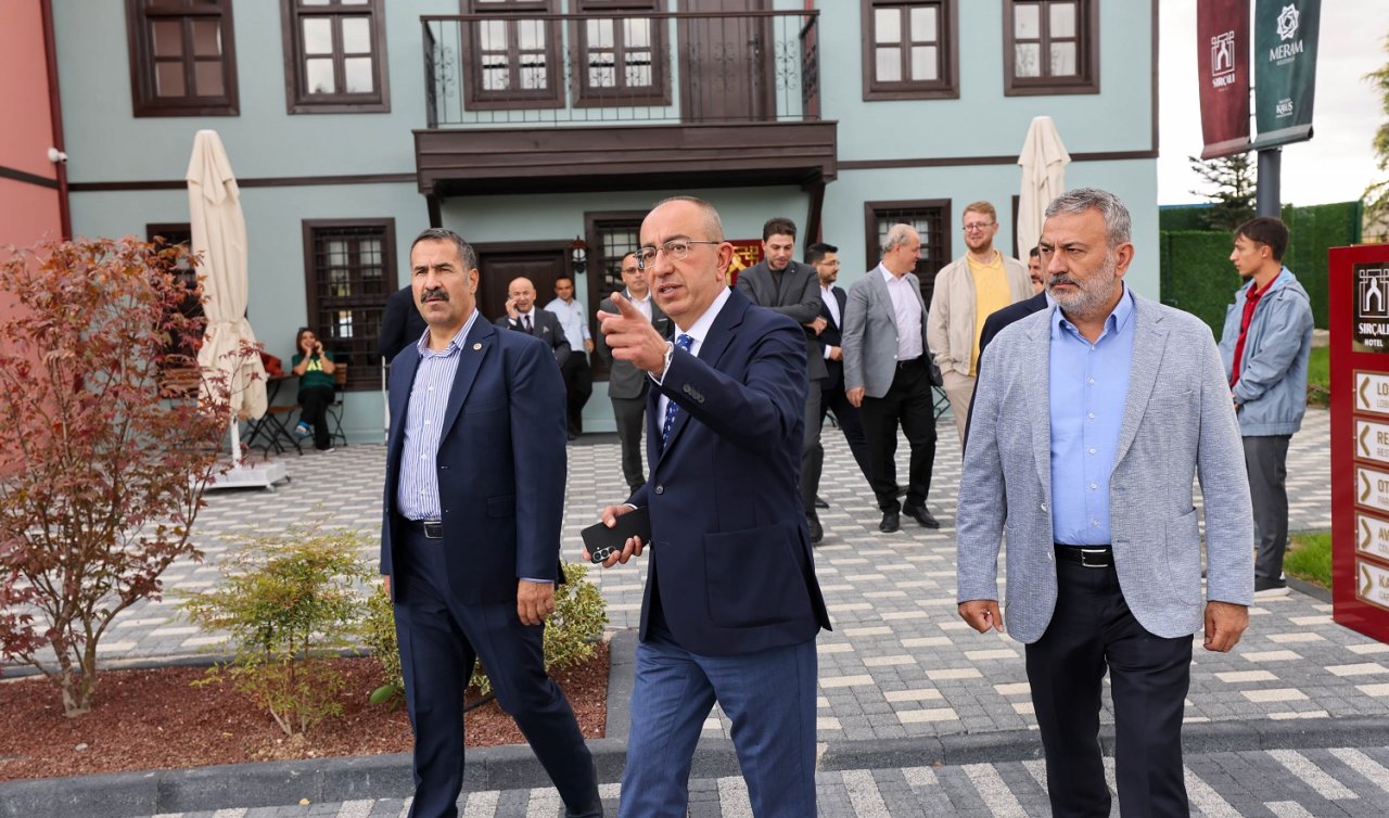 Cemil Yaman Meram’da: Suriçi Çarşısı ve kentsel dönüşüm projelerini inceledi