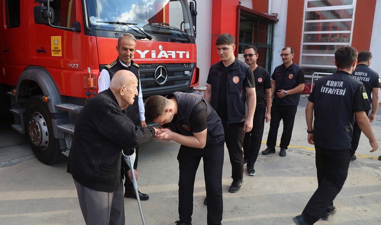 Emektar İtfaiye Müdürü’nden Konya İtfaiyesi’ne anlamlı ziyaret