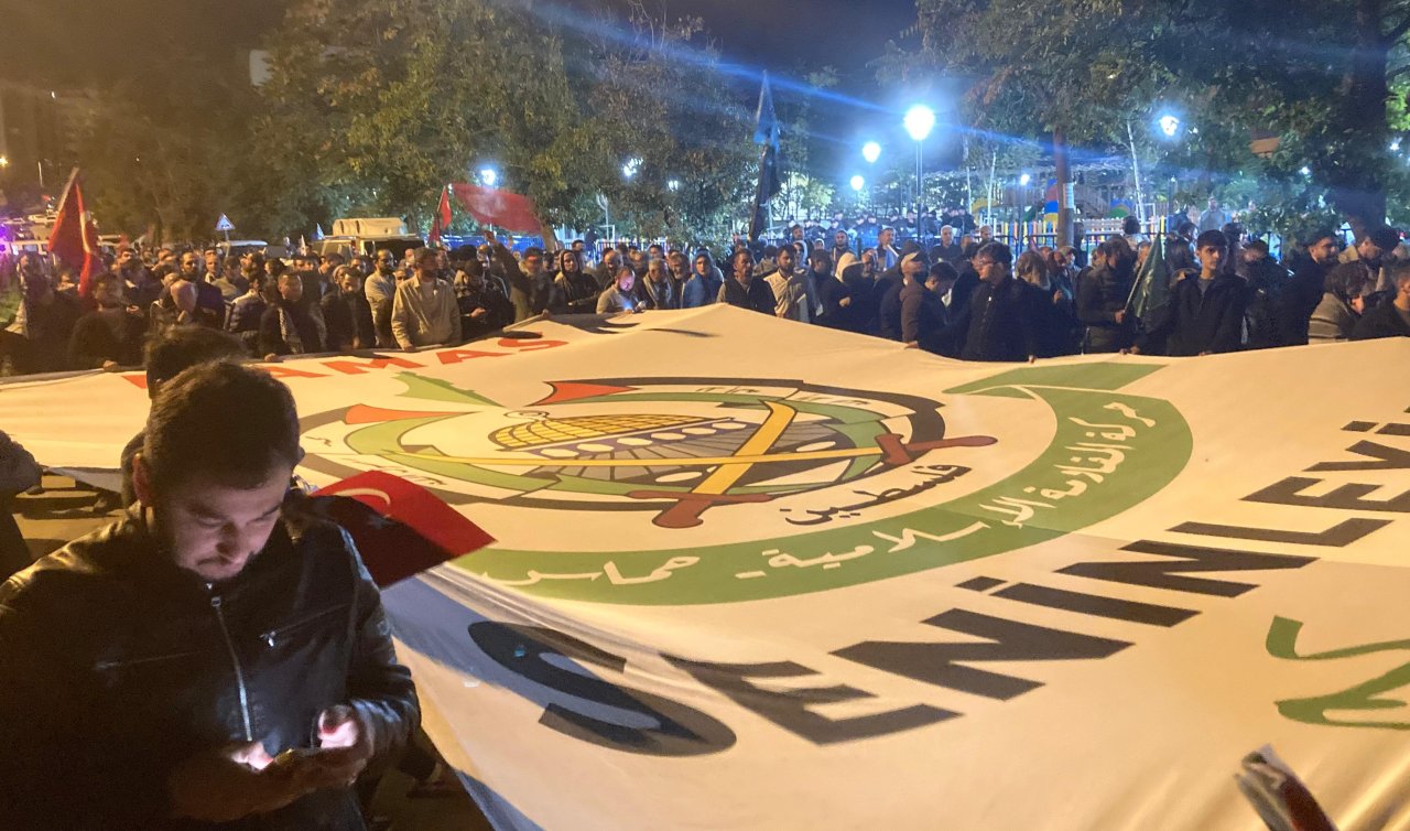 ABD Büyükelçiliği önünde Sumud Filosu eylemi