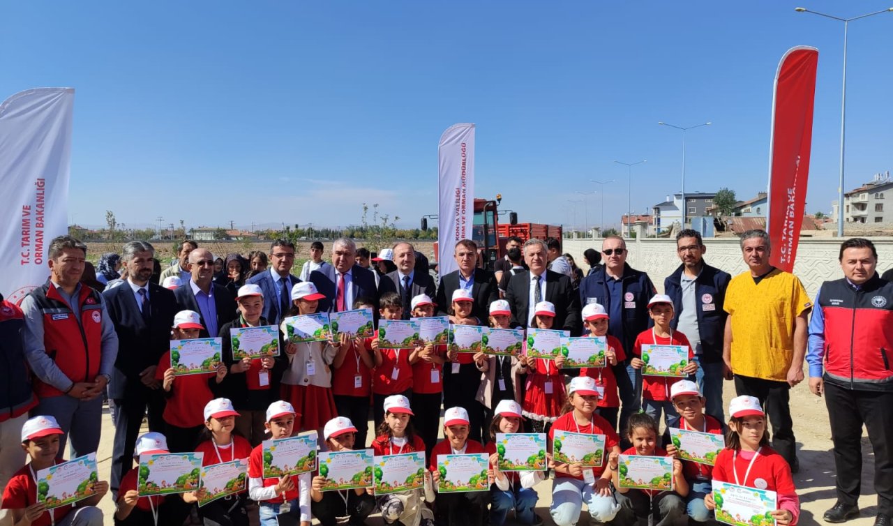 Karatay’da öğrenciler tarım projesinde sertifika aldı