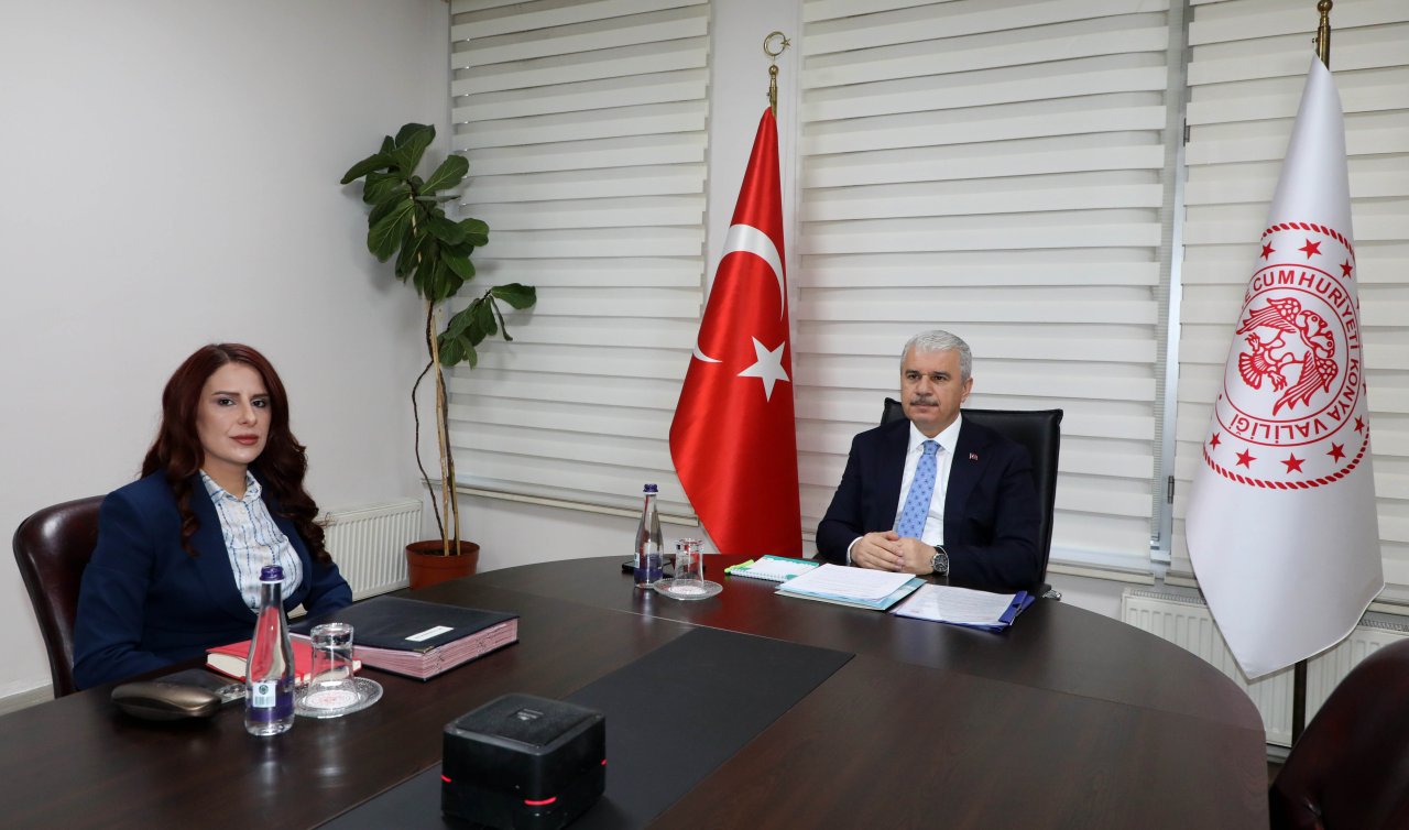 Konya Valisi İbrahim Akın başkanlığında ilçe kaymakamlar toplantısı yapıldı