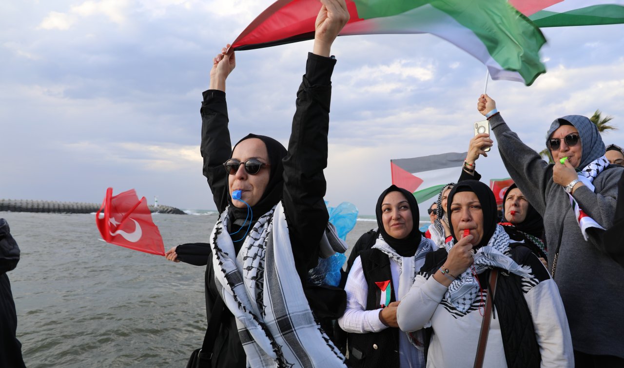 Sumud Filosu’na teknelerle destek verip zulme “Dur’’ dediler