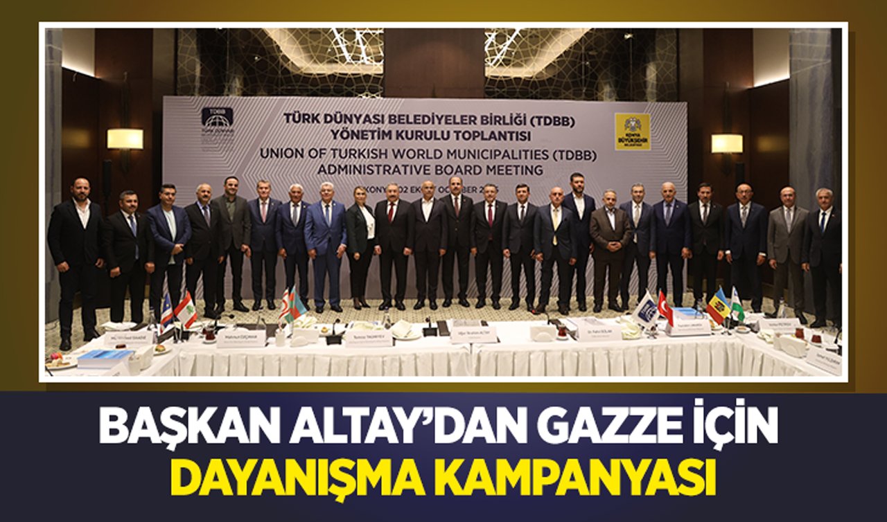 Başkan Altay’dan Gazze için dayanışma kampanyası