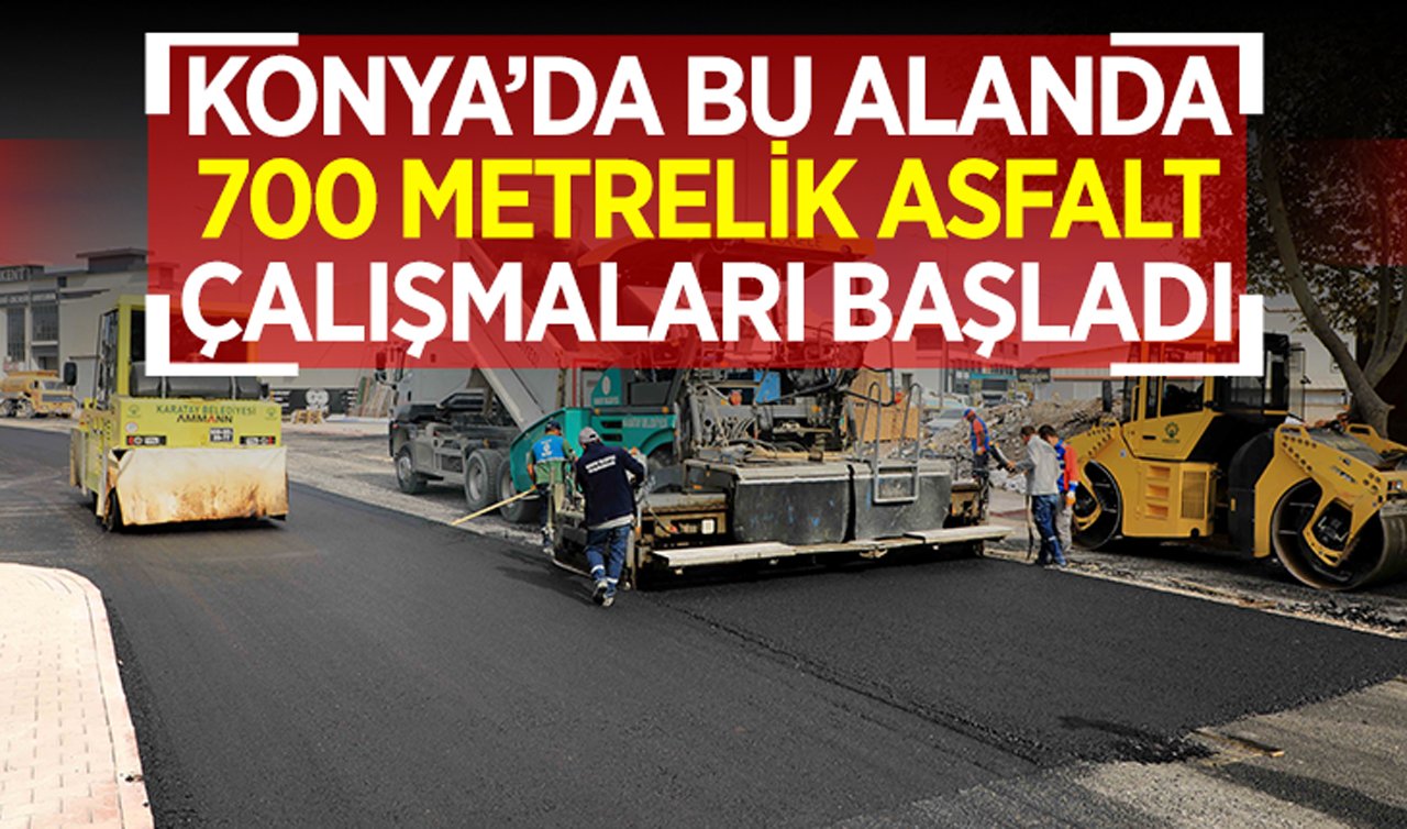 Konya’da ulaşım konforu artıyor! 700 metrelik çalışma başladı