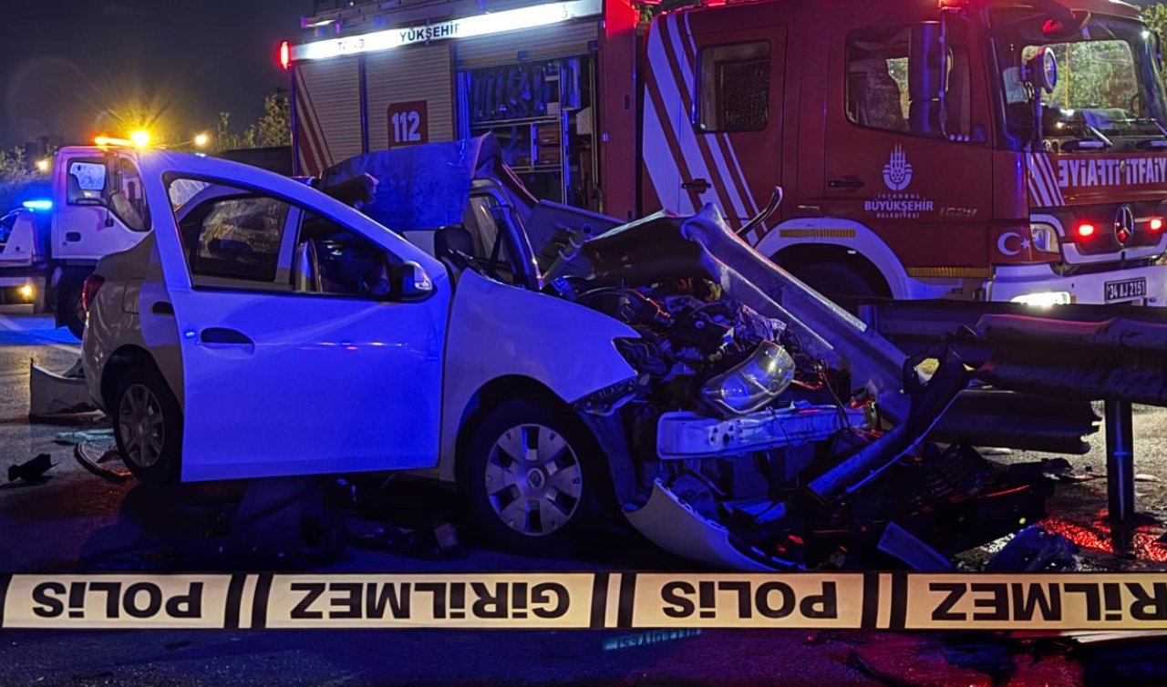Otomobil bariyerlere saplandı: 1 ölü