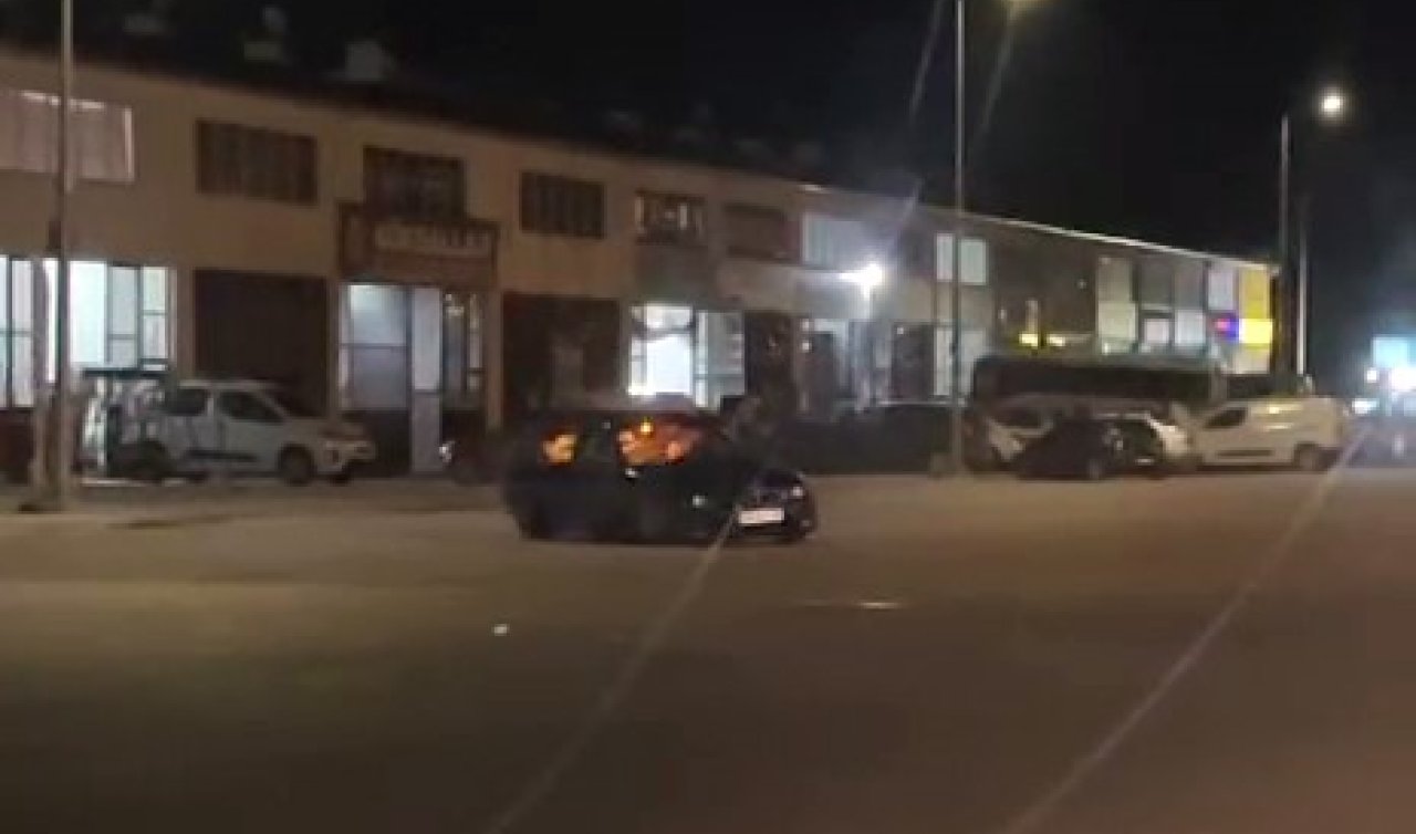 Polis aracının önünde drift attı! Faturası ağır oldu