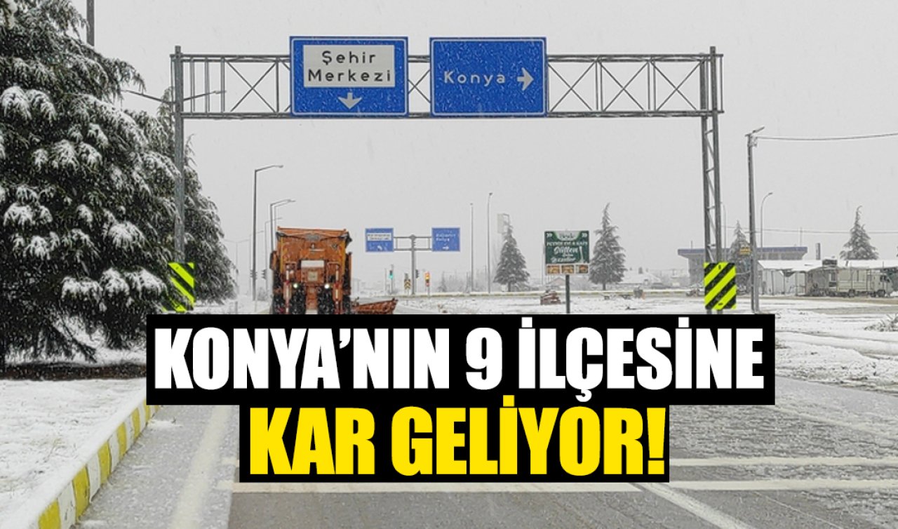 Konya’da 9 ilçeye kar geliyor! İşte Konya 5 günlük hava durumu 
