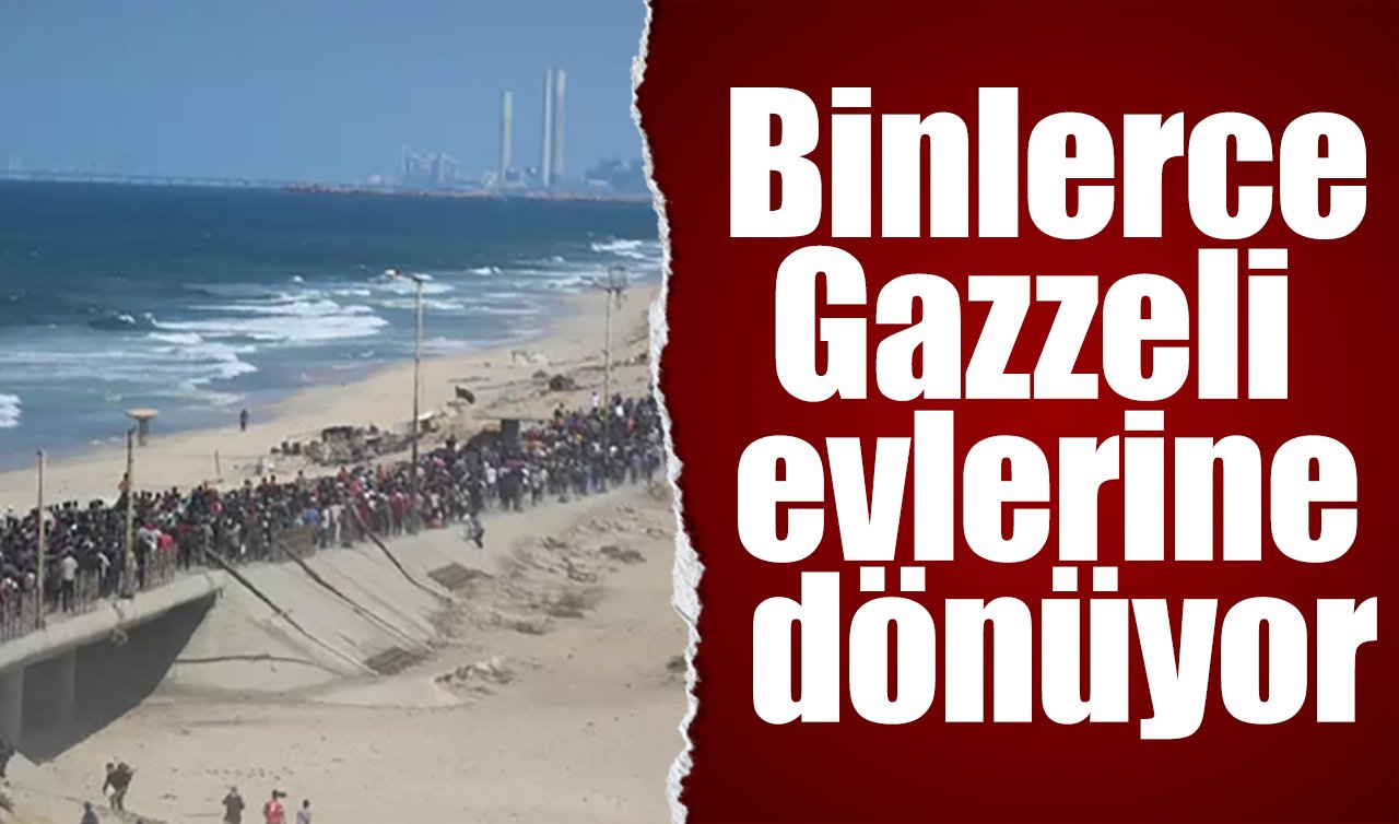 Binlerce Gazzeli evlerine dönüyor