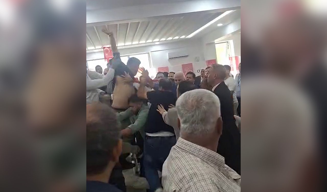 CHP Samandağ ilçe kongresinde kavga çıktı!