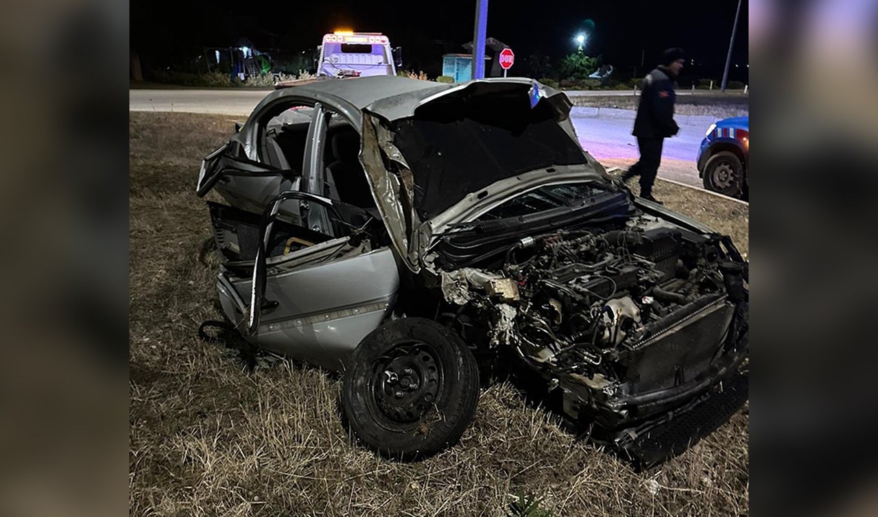 Kontrolünü kaybeden sürücü takla attı: 1 ölü 1 yaralı
