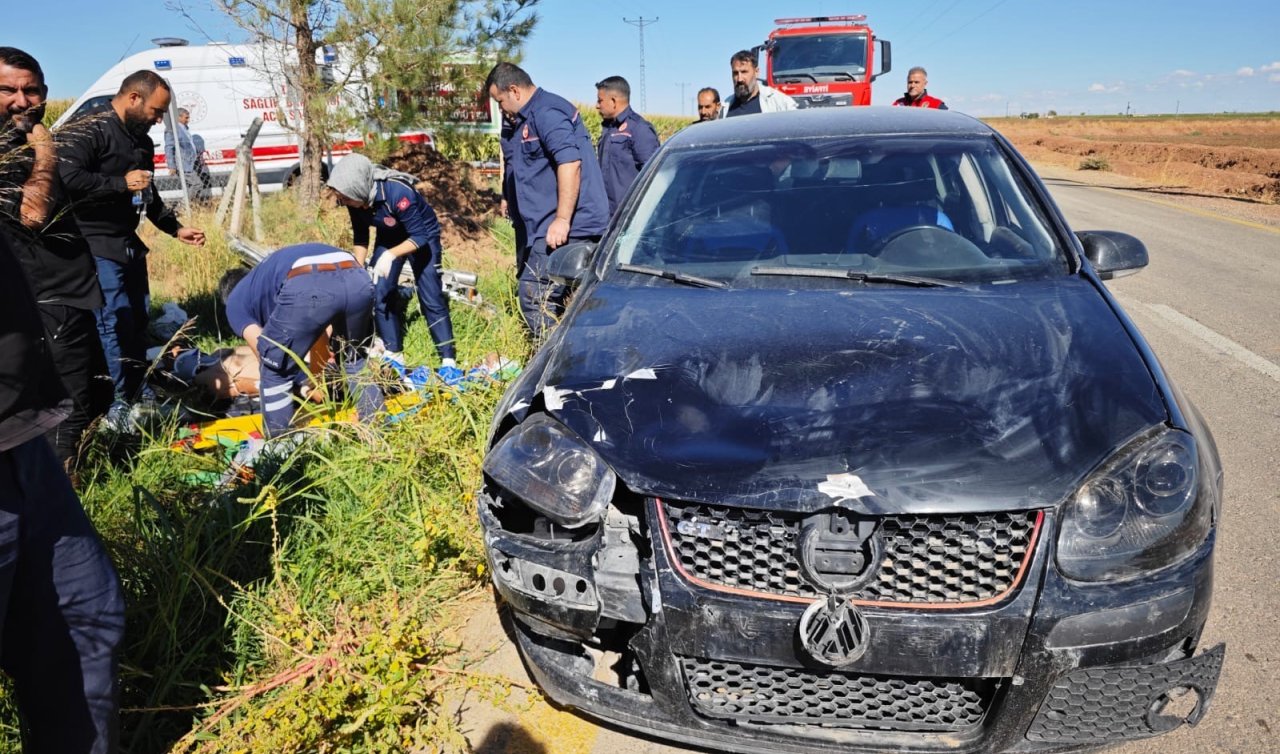 Otomobil ile motosikletin çarpıştığı kazada 1 kişi yaralandı