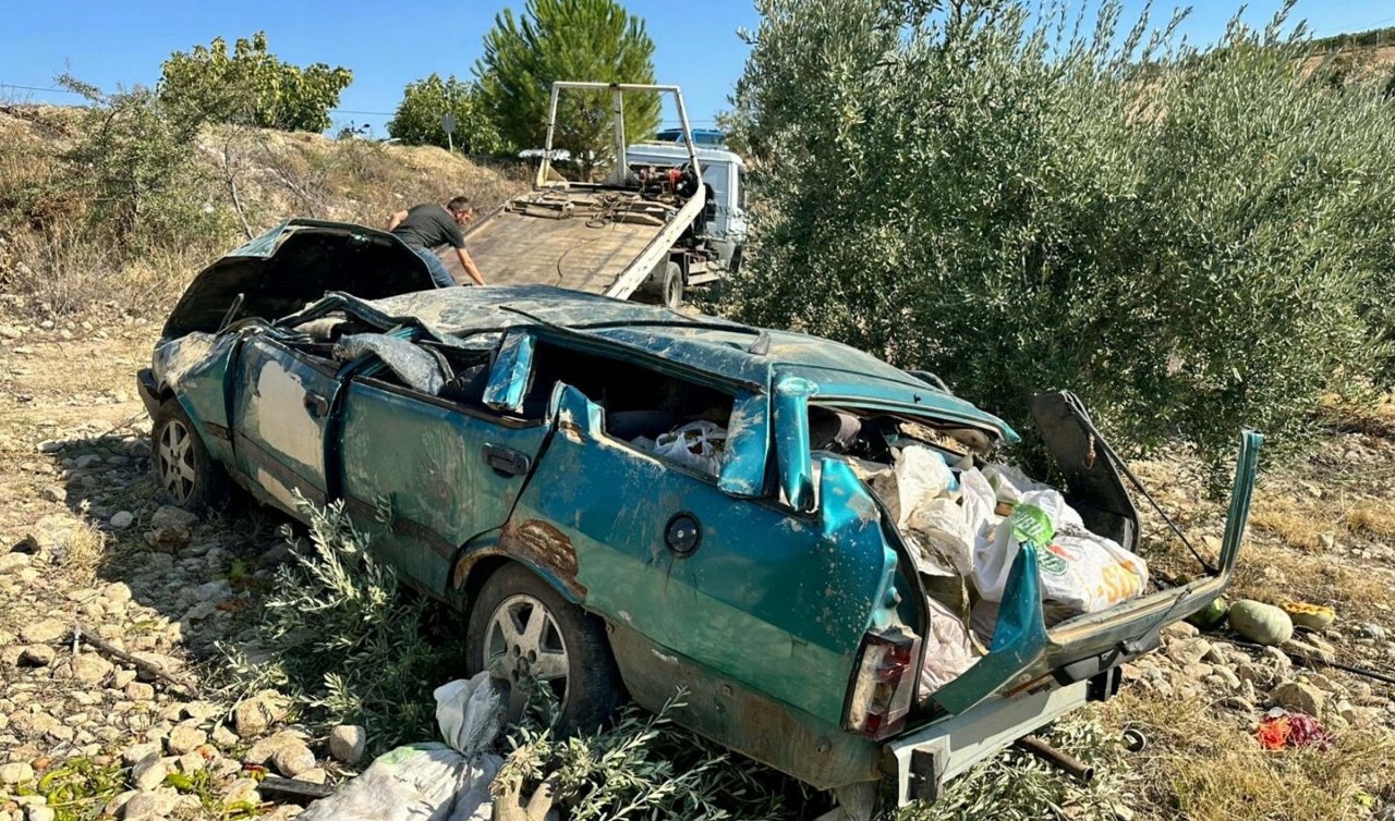 Otomobil şarampole yuvarlandı; karı-koca öldü