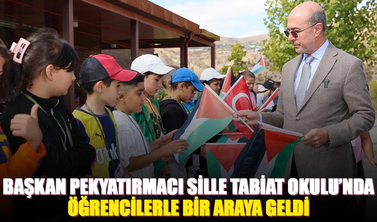 Başkan Pekyatırmacı Sille Tabiat Okulu’nda öğrencilerle bir araya geldi