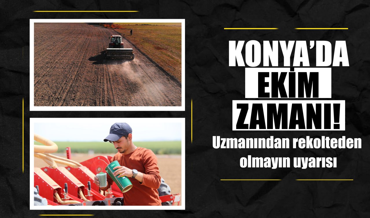 Konya’da ekimi başladı! Uzmanından rekolteden olmayın uyarısı