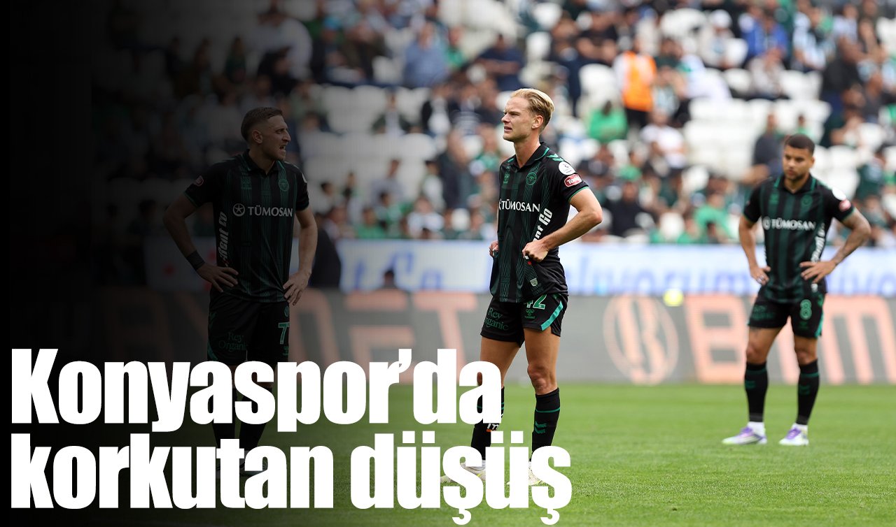 Konyaspor’da korkutan düşüş