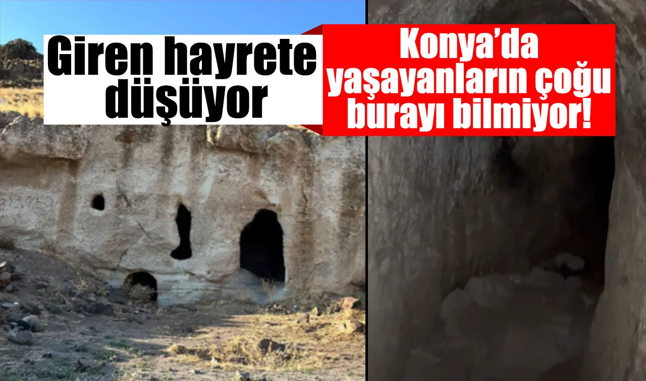 Konya’da yaşayanların çoğu burayı bilmiyor! Giren hayrete düşüyor