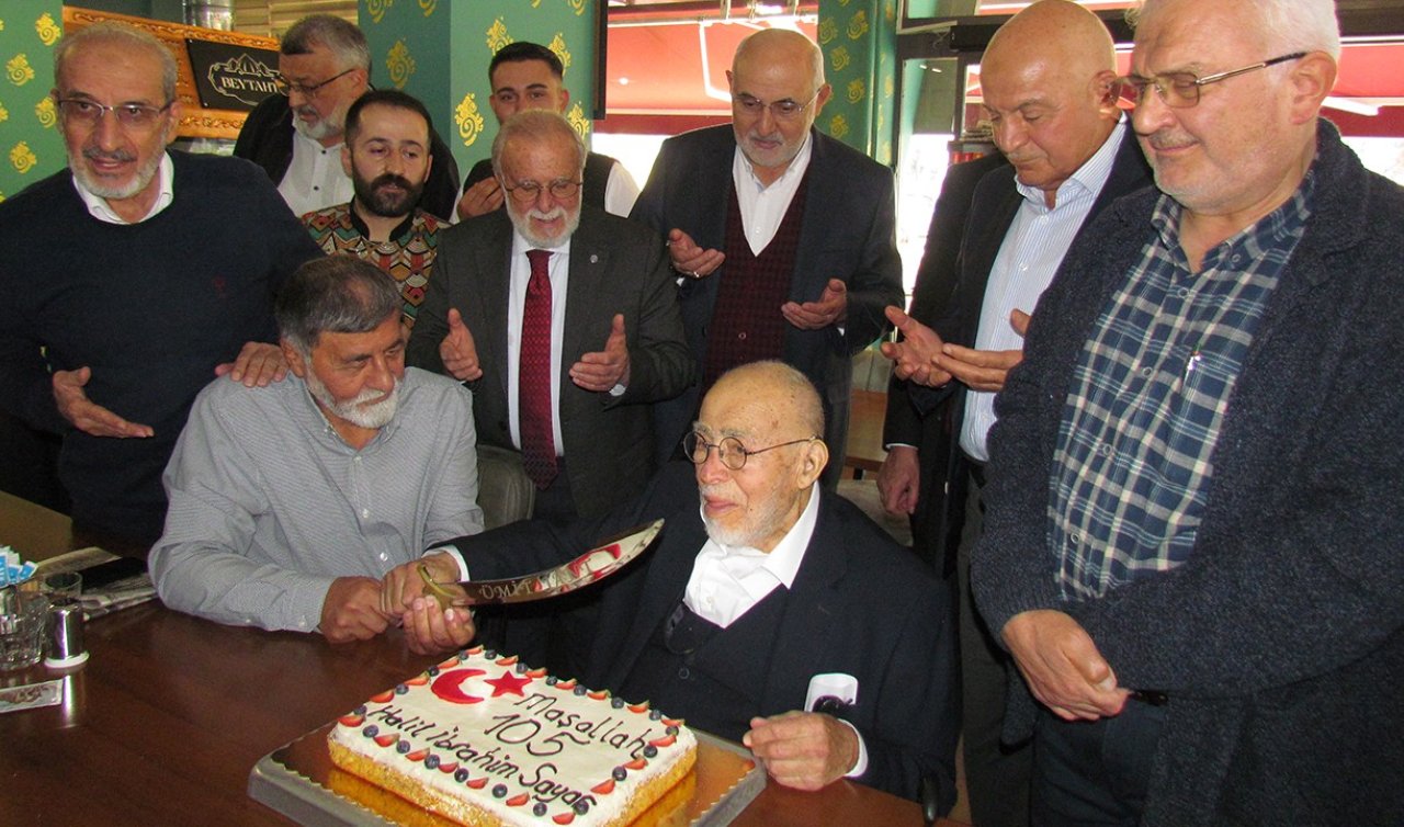 Konya Aydınlar Ocağı Halil İbrahim Sayar’ın 106. yaşını kutladı