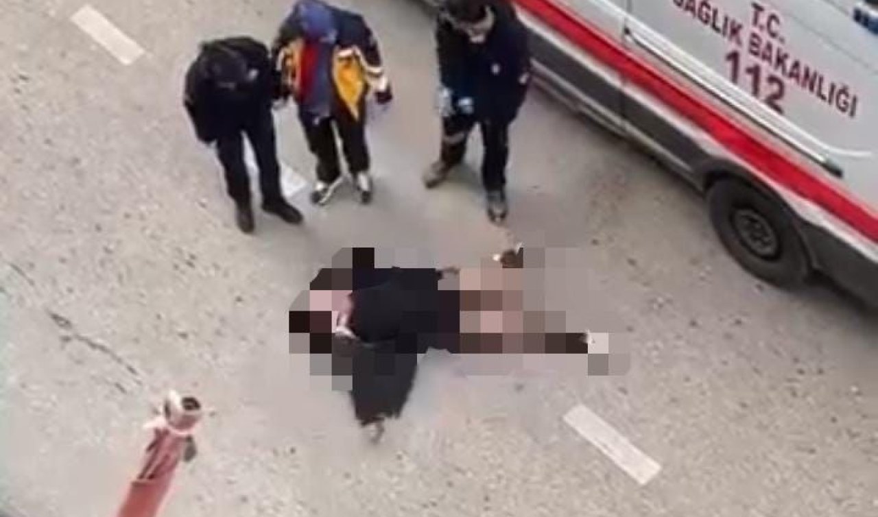 Ekipleri alarma geçiren olay! Yolun ortasında yatan kadın sinir krizi geçirdi
