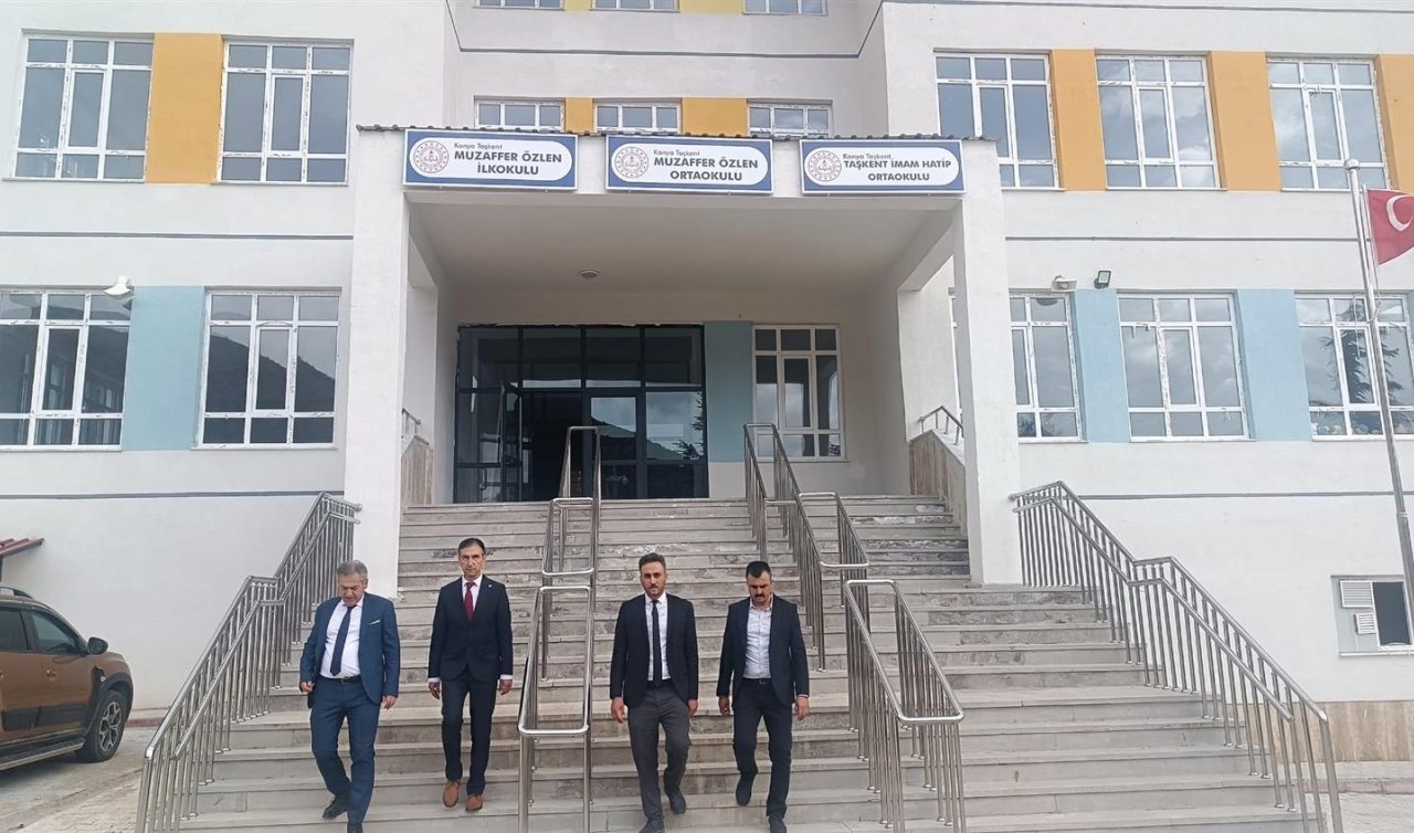 Konya İl Milli Eğitim Müdürü Murat Yiğit Taşkent İlçe Kaymakamı Emir Yücel’i ziyaret etti