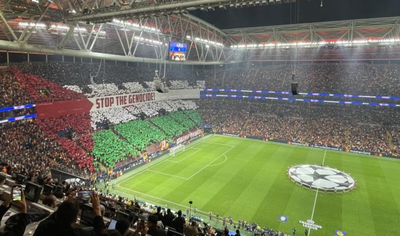 Galatasaray’ın Filistin’e destek koreografisi işgalci İsrail’in medyasını rahatsız etti