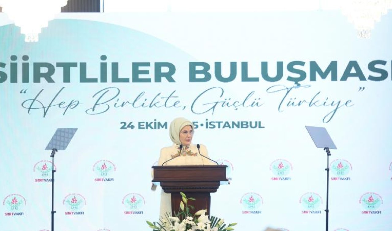 Emine Erdoğan: Siirt benim için bir memleket değil kardeşlik ve vefa demek