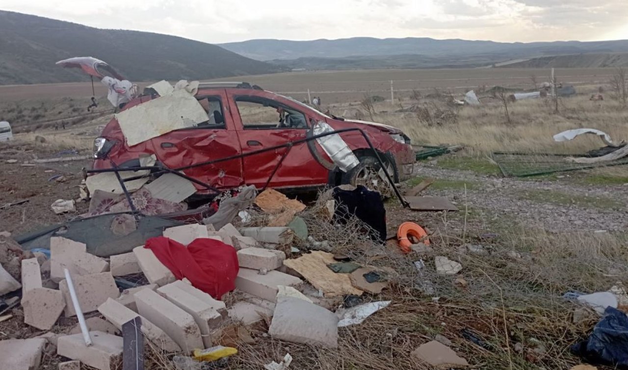 Fırtına nedeniyle konteyner devrildi: 1 ölü