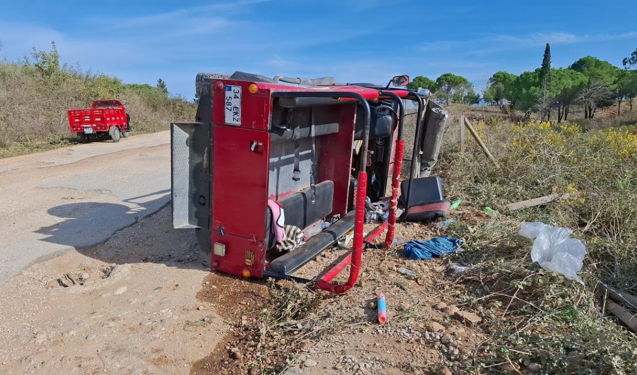 Antalya’da safari aracı devrildi: 9 turist yaralandı