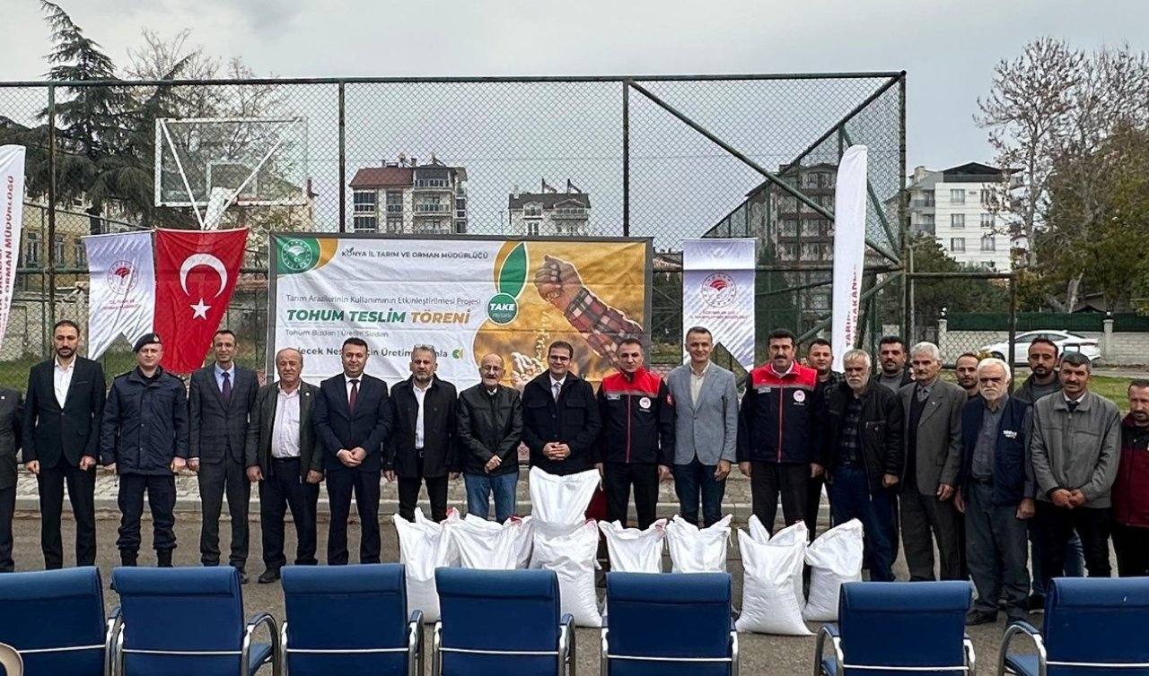 Beyşehir’de üreticilere kırmızı mercimek tohumu desteği