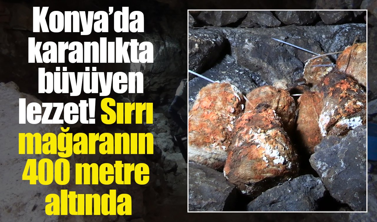Konya’da karanlıkta büyüyen lezzet! Sırrı mağaranın 400 metre altında