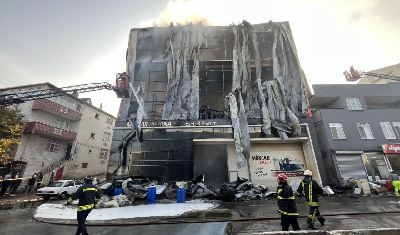 Kocaeli’deki depo yangınıyla ilgili 7 kişi açığa alındı