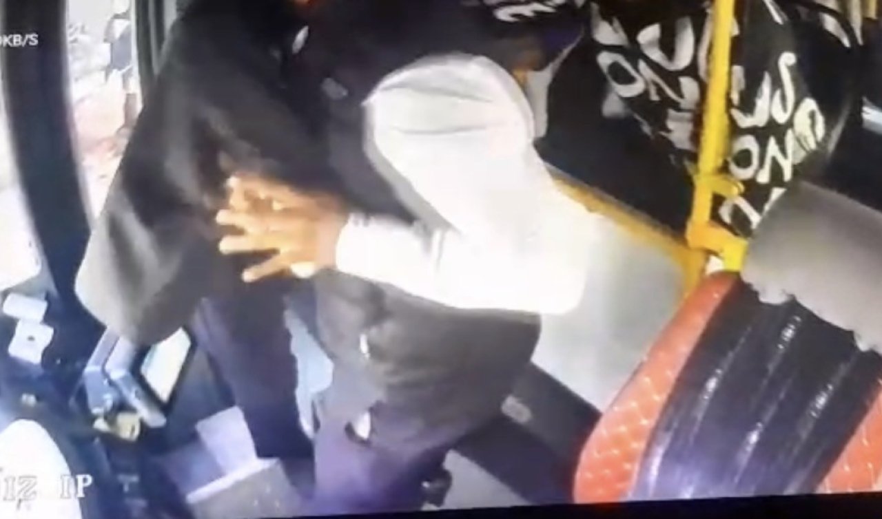 Yolcu ile tartışan halk otobüsü şoförüne meydan dayağı