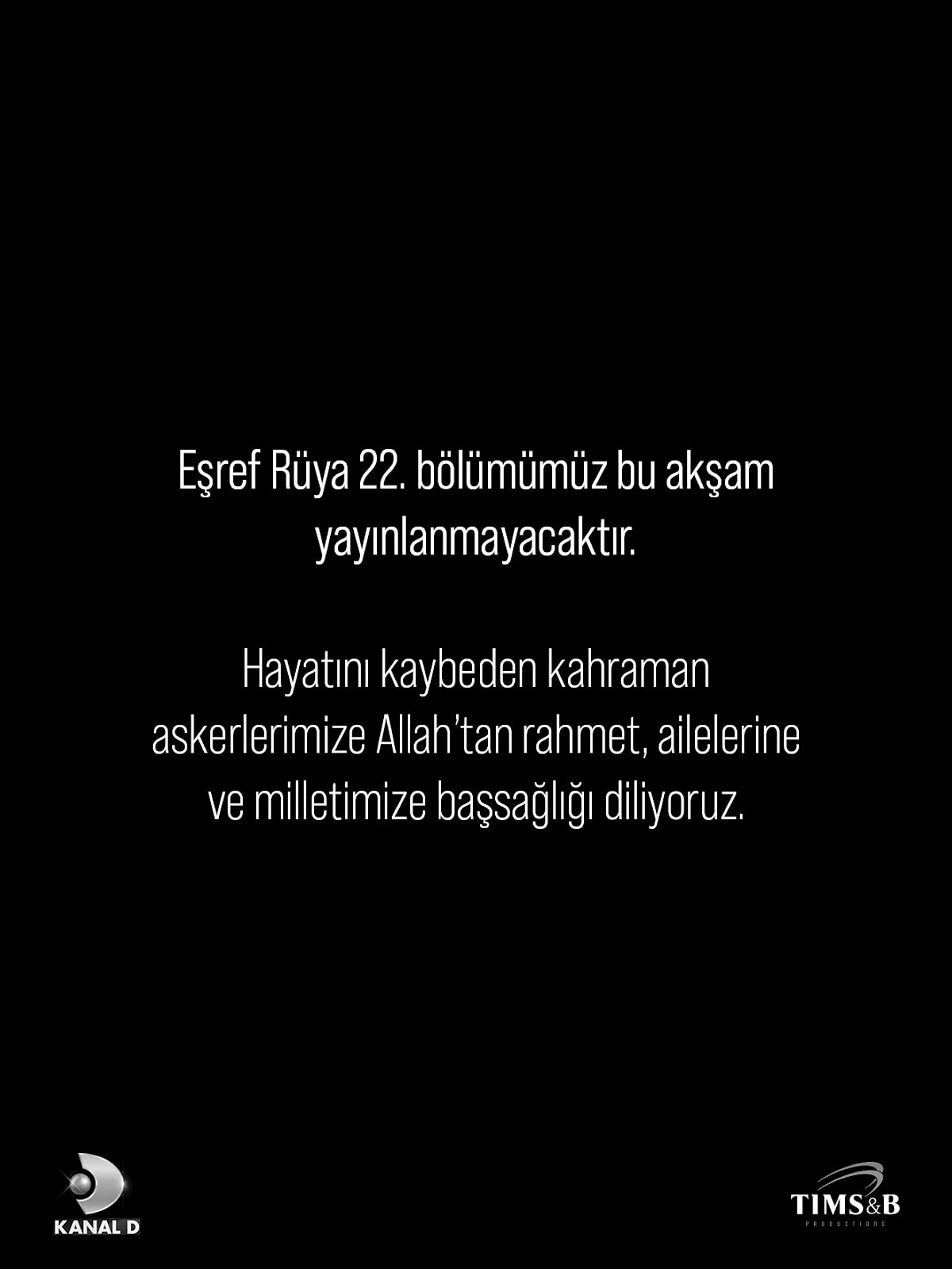 Bu Hafta Eşref Rüya Yeni Bölüm Yok mu?