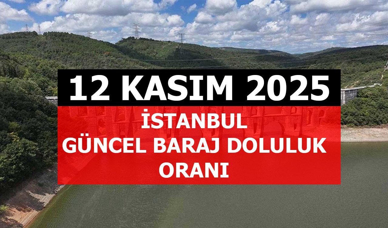 İstanbul Güncel Baraj Doluluk Oranı: 12 Kasım 2025 İstanbul Baraj Doluluk Oranları