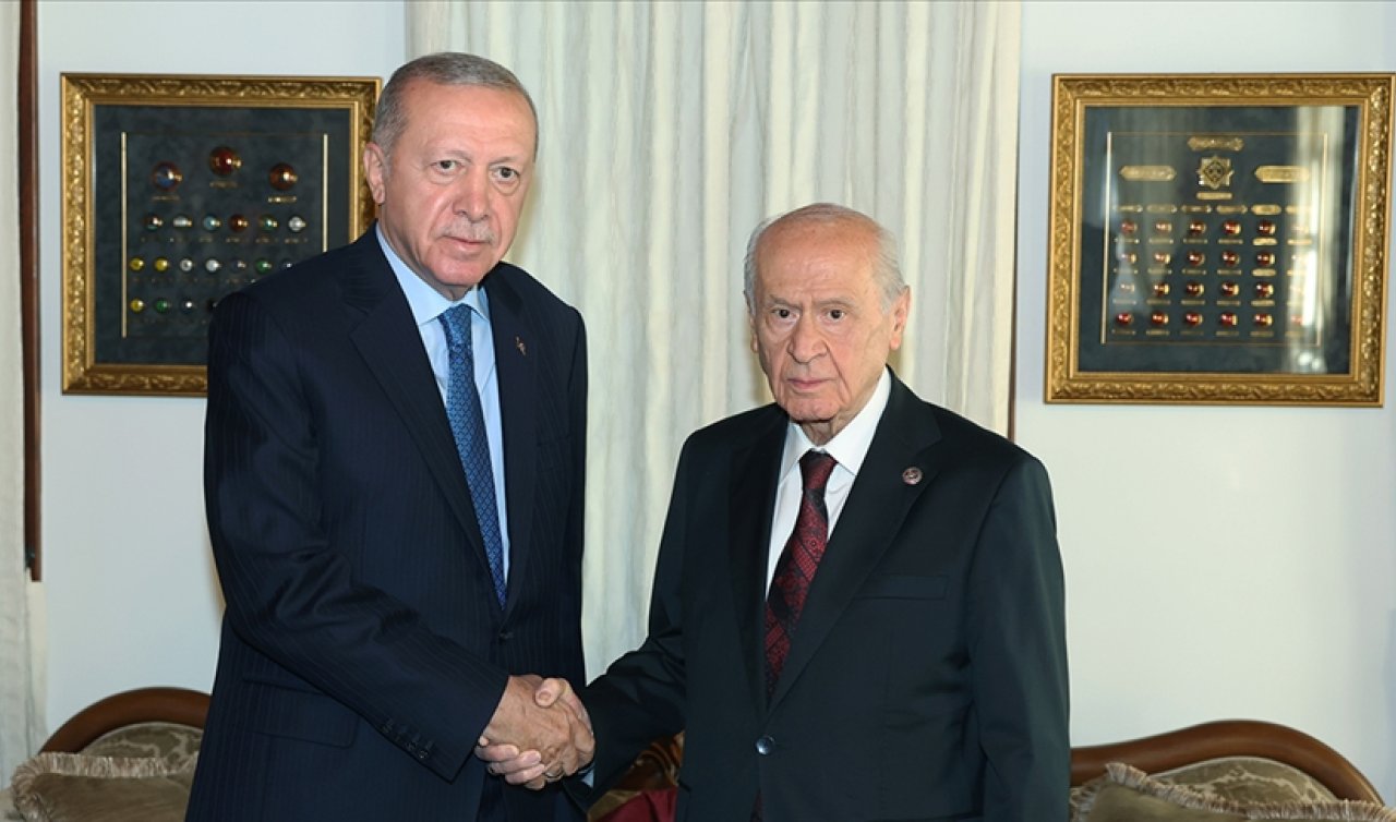 Cumhurbaşkanı Erdoğan ile Devlet Bahçeli görüşmesi başladı