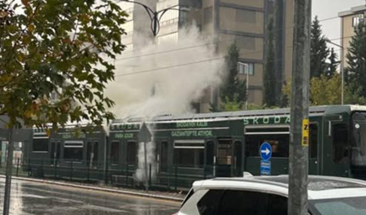 Gaziantep tramvay yandı mı? Gaziantep tramvay arızası sebebi
