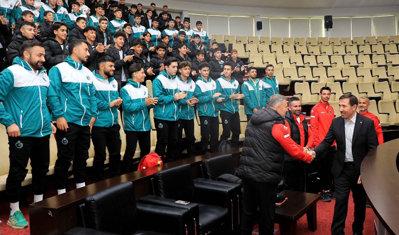 Başkan Kılca Karatay Belediyespor’un futbol takımlarını ağırladı