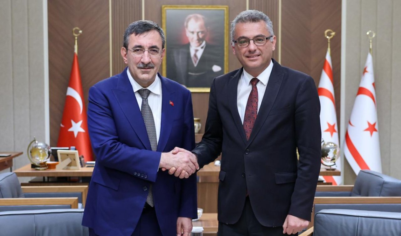KKTC Cumhurbaşkanı Erhürman, Cumhurbaşkanı Yardımcısı Yılmaz’ı kabul etti
