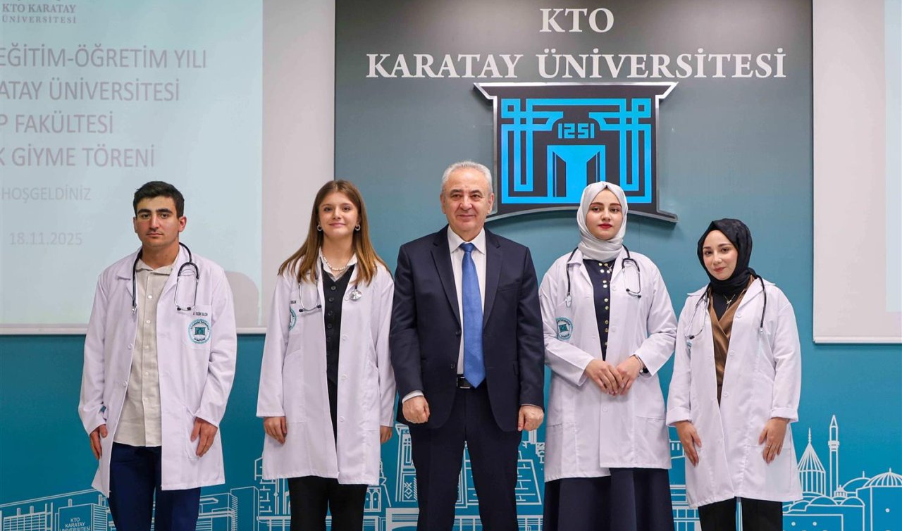 Konya’da geleceğin hekimleri beyaz önlüklerini giydiler