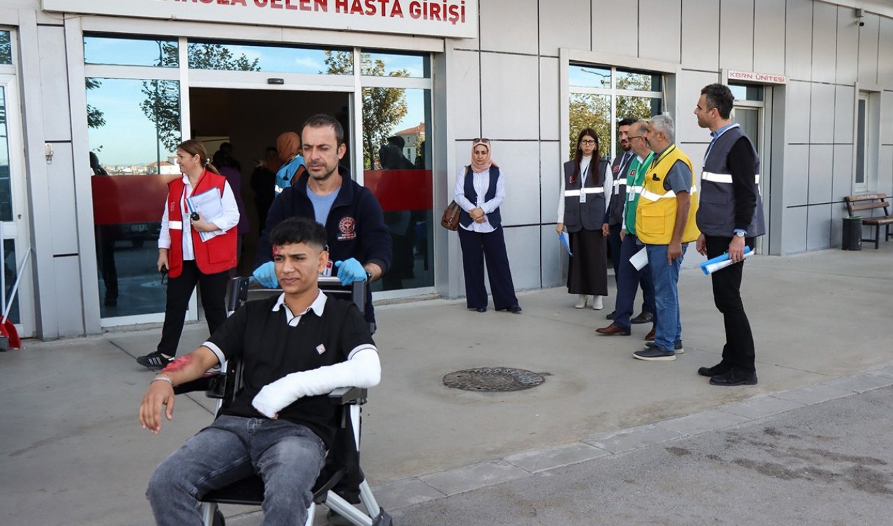 Beyşehir Beyşehir Devlet Hastanesi’nde HAP tatbikatı