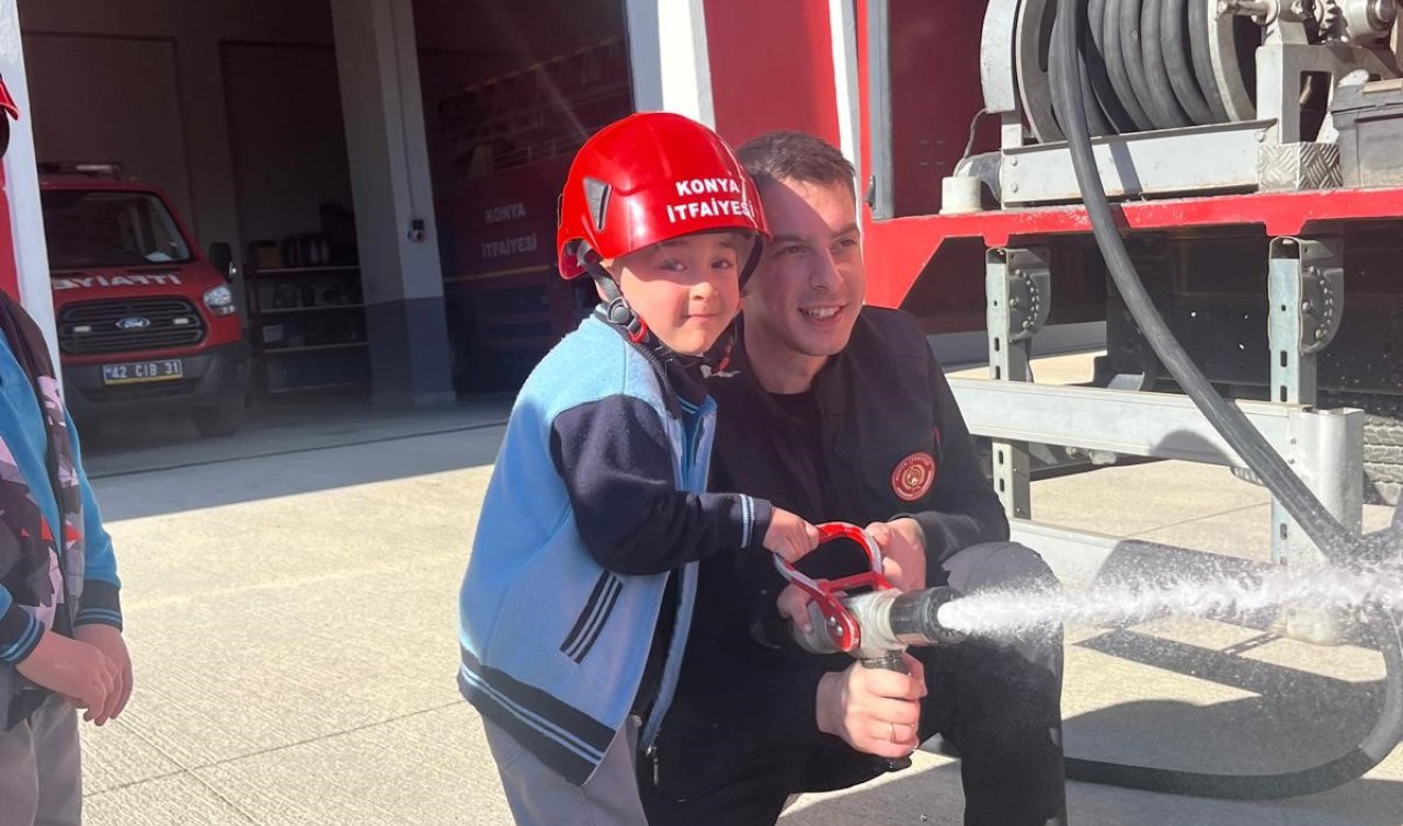  Bozkır’da küçük öğrencilere “Afet ve Yangın Farkındalığı’’ eğitimi