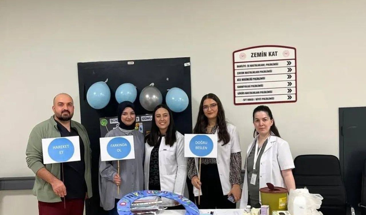 Kulu Bölge Devlet Hastanesinde diyabet günü farkındalık standı kuruldu