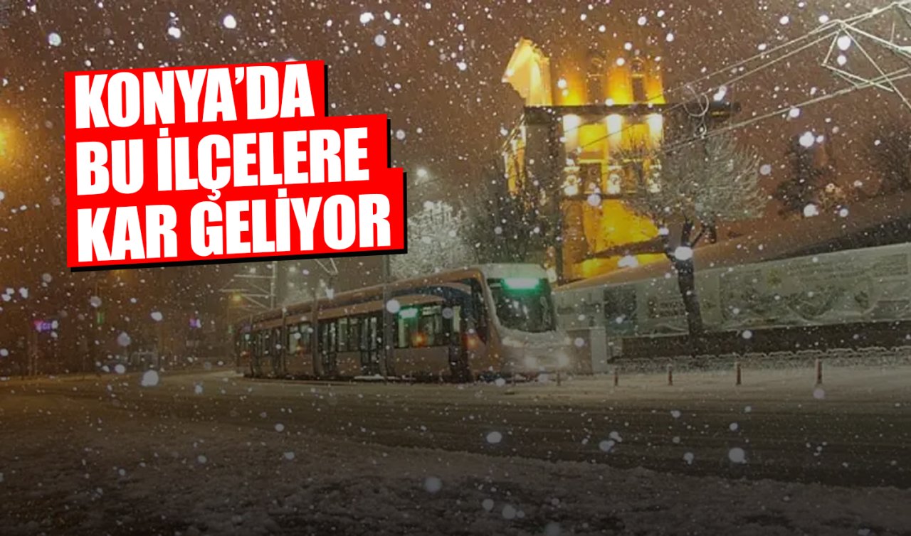 Konya’da 4 ilçeye kar geliyor! İşte Konya 5 günlük hava durumu 