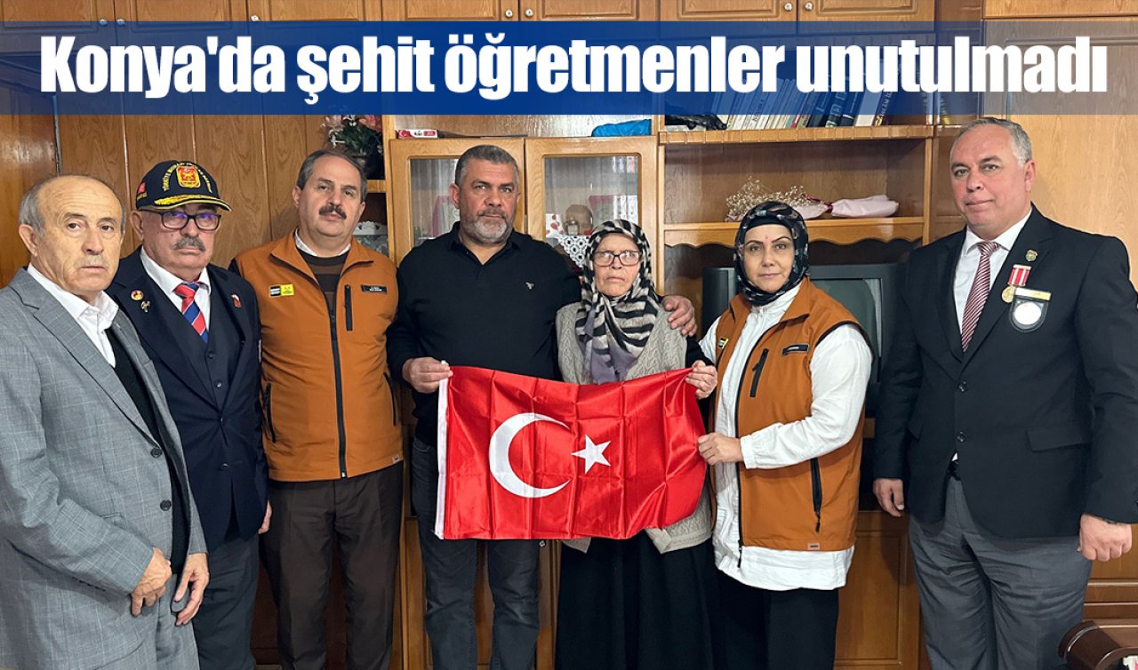 Konya’da şehit öğretmenler unutulmadı