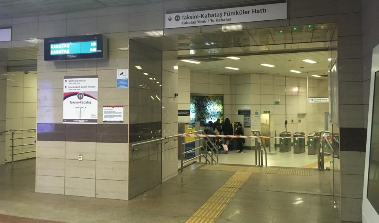 Taksim’deki metro istasyonları geçici süreyle kapanıcak