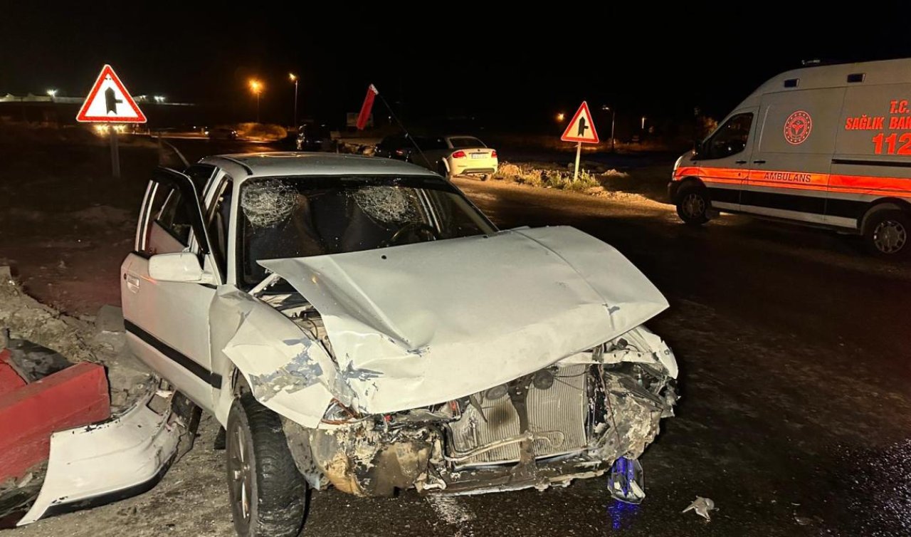 İki otomobilin çarpıştığı kazada 1’i bebek 10 kişi yaralandı