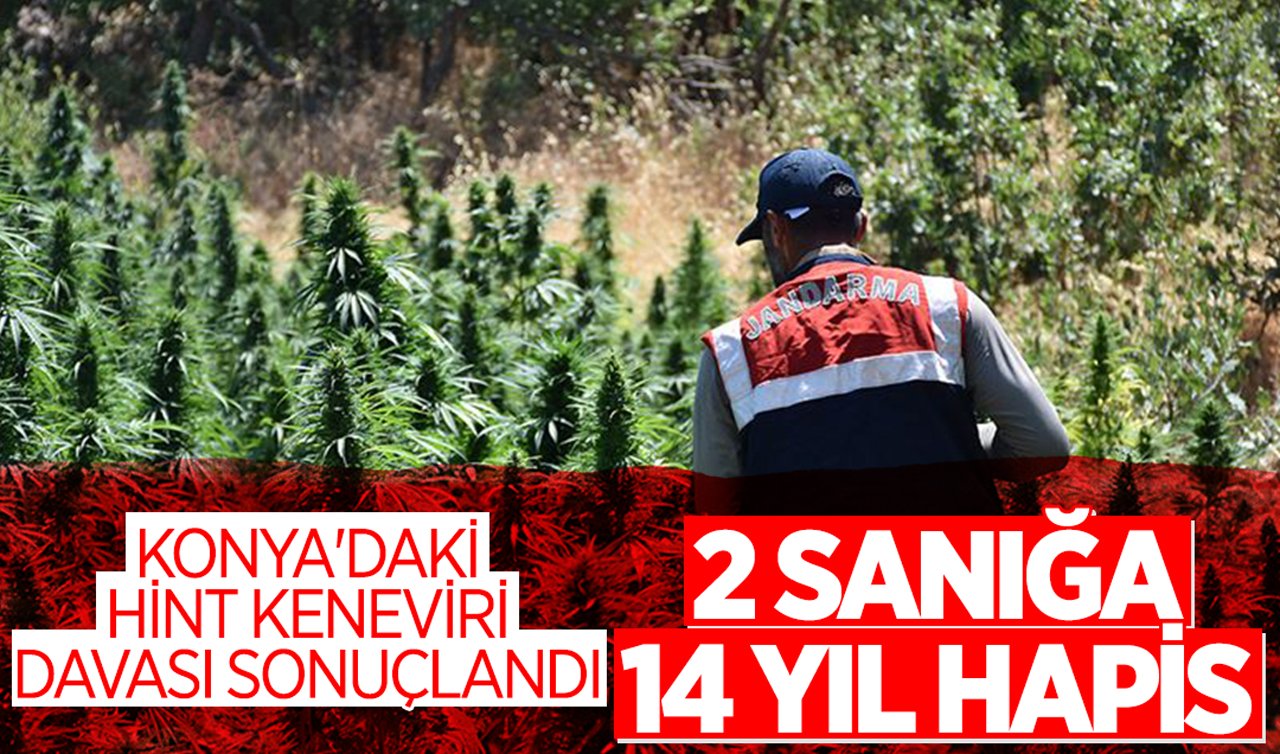 Konya’daki Hint Keneviri davası sonuçlandı: 2 sanığa 14 yıl hapis!